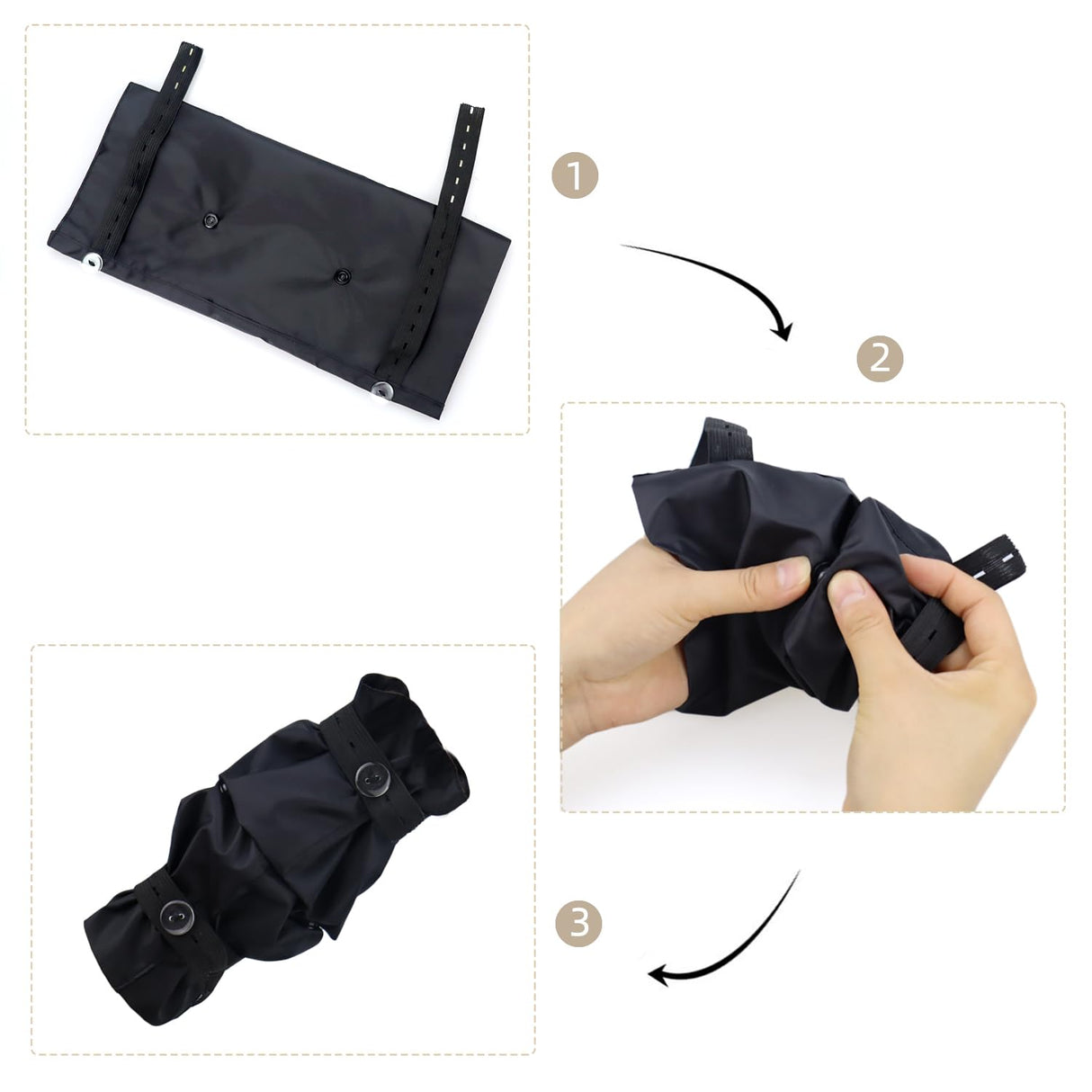 tinkare Waterproof Dog Leg Snoods Dog Leggings Sleeves Protector Leg Wraps Dogs Leg Pom Covering for Poodles Afghan Hound Long Haired Dogs on Rainy or Snowy Days Dog Raincaot