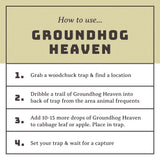 Groundhog Heaven 5 Ounce | Long Lasting & Highly Attractive Bait for Catching Groundhogs Woodchucks & Rabbits | Strong Garden Vegetable Scent