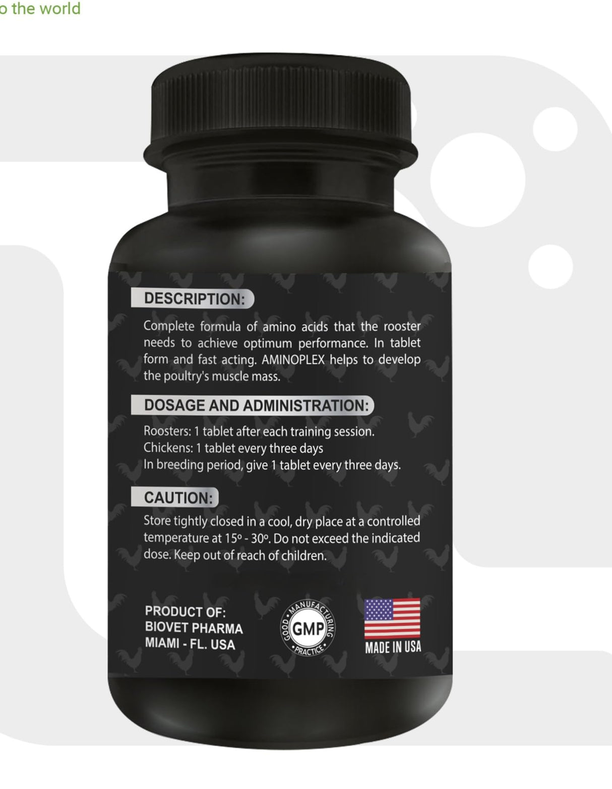 Aminoacid Booster for Roosters Aminoplex100 tab, Vitamina para Gallos