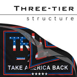 Trump 2024 Flag 4x6 Outdoor Double Sided Made in USA Black Donald Trump Flags Banner Take America Back Flag 100% Nylon with 2 Brass Grommets for Room Wall Outdoor Indoor Car