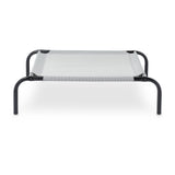 Amazon Basics Cooling Breathable Elevated Dog Bed with Metal Frame for Large Dogs, 51" x 31" x 8", Grey