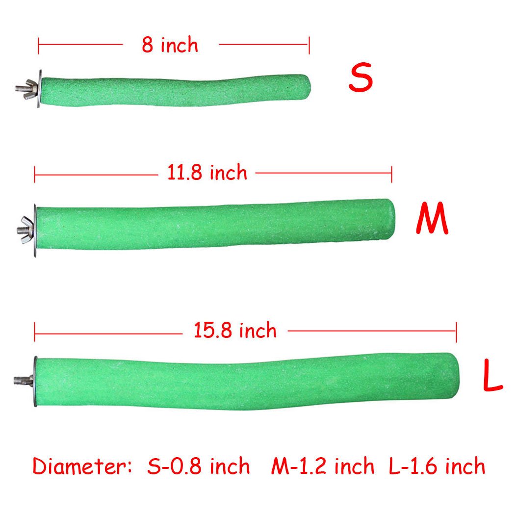 Bird Perch Rough-surfaced Nature Wood Stand Toy Branch for Parrots