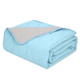 ZAKAPAWS Cooling Blanket for Dogs - Q-MAX>0.4 Waterproof Pet Throw Blanket Bed Cover, Non-Slip Dog Blankets for Couch Protector, Washable Furniture Cover for Summer, Blue,50x60