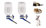 Choco Nose Patented No-Drip Water Bottle/Feeder for Guinea Pigs/Hamsters/Bunnies/Ferrets/Other Small Pets, Critters and Animals - for Cages, Crates or Wall Mount. 10.2oz. Nozzle 10mm, Blue 2pk(C128)