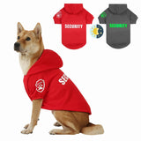 Dog Security Hoodie with Glow-in-The-Dark Prints DAJIDALI Dog Clothes Apparel Winter Sweatshirt Warm Sweater Jacket Coat Hoodie for Small Medium Large Dog Cat