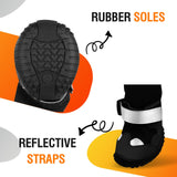 Dog Suspender Boots, Waterproof Dog Rain Boots, Puppy Snow Shoes for Winter, Anti Dirt Pants with Shoes, Adjustable Suspender Pants for Outdoor Walking & Paw Protectors
