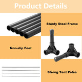 SweetBin S/M/L Outdoor Elevated Dog Cot with Canopy & Side Shade for Camping Small Medium Dogs (Carry Bag), Portable Cooling Raised Dog Bed