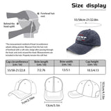 UQDGHT Trump 2024 Take America Back Unisex Adult Baseball Cowboy Hat (Washable) Black (One Size, Trump 2024 Take America Navy Blue)