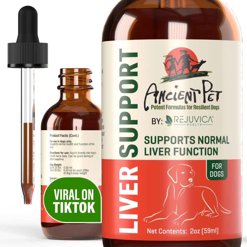 Milk Thistle for Dogs | Ancient Liver Support for Your Pets | Supports Healthy Liver Function with Dandelion & Artichoke | Natural Herbal Detox Formula, Quick Absorption, Easy to Mix with Food & Water
