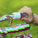 Rope Bungee Perch Bird, 83inch Kintor Pure Natural Colorful Bead Cage Chewing Toys for Small Medium Parrot (83inch)