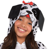 Dalmatian Dog Hooded Dress Costume - Girl Large 12-14, 1 Pc
