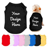Mynvzrk Custom Dog Shirt with Photo Name Logo Personalized Summer Breathable Cloth for Small Medium Large Pet Dogs Puppy Cats, 5XL