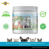 Calcium for Dogs and Cats - Fine Eggshell Powder - Strong Hip & Joint Supplement for Dogs and Cats- Dietary Supplement - No Additives - Pet's Friend Eggshellent Calcium 16oz