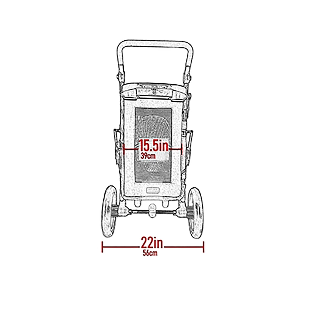 Pet Gear NO-Zip Pet Stroller with Dual Entry, Push Button Zipperless Entry for Single or Multiple Dogs/Cats, Pet Can Easily Walk in/Out, Gel-Filled Tires, Navy, Excursion