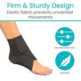 Vive Ankle Wrap (2 Pack) - Strap Heel Brace Stabilizer For Sprained Foot - Breathable, Soft, Firm Compression Sport Sleeve For Swelling - Adjustable Nonslip Elastic Support For Tendonitis (Women, Men)