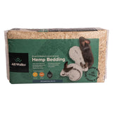 All Walks 18.5 Liter Premium Natural Hemp Bedding, Odor Control, Low Dust, Highly Absorbent, for Rabbits, Hamsters, & Small Animals, Biodegradable, Made in USA