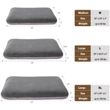 Magic Dog Super Soft Medium Dog Bed, 32 Inches Orthopedic Foam Pet Beds with Anti Slip Bottom, Dog Sleeping Mattress with Removable and Washable Cover, Grey M,32'' X 24'' X 3''