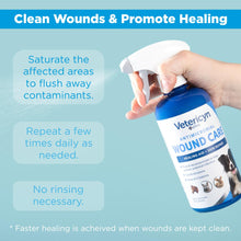 Load image into Gallery viewer, Vetericyn Plus Dog Wound Care Spray | Healing Aid and Skin Repair, Clean Wounds, Relieve Dog Skin Allergies, Safe for All Animals. 16 ounces
