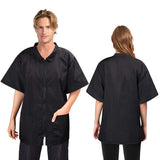 Noverlife Pet Grooming Jacket with Full Zipper, L Size, Anti-Static Smock for Dog Cat Beauty, Water Resistant Barber Apron Jacket for Hair Salon, Cosmetology Uniforms for Men and Women