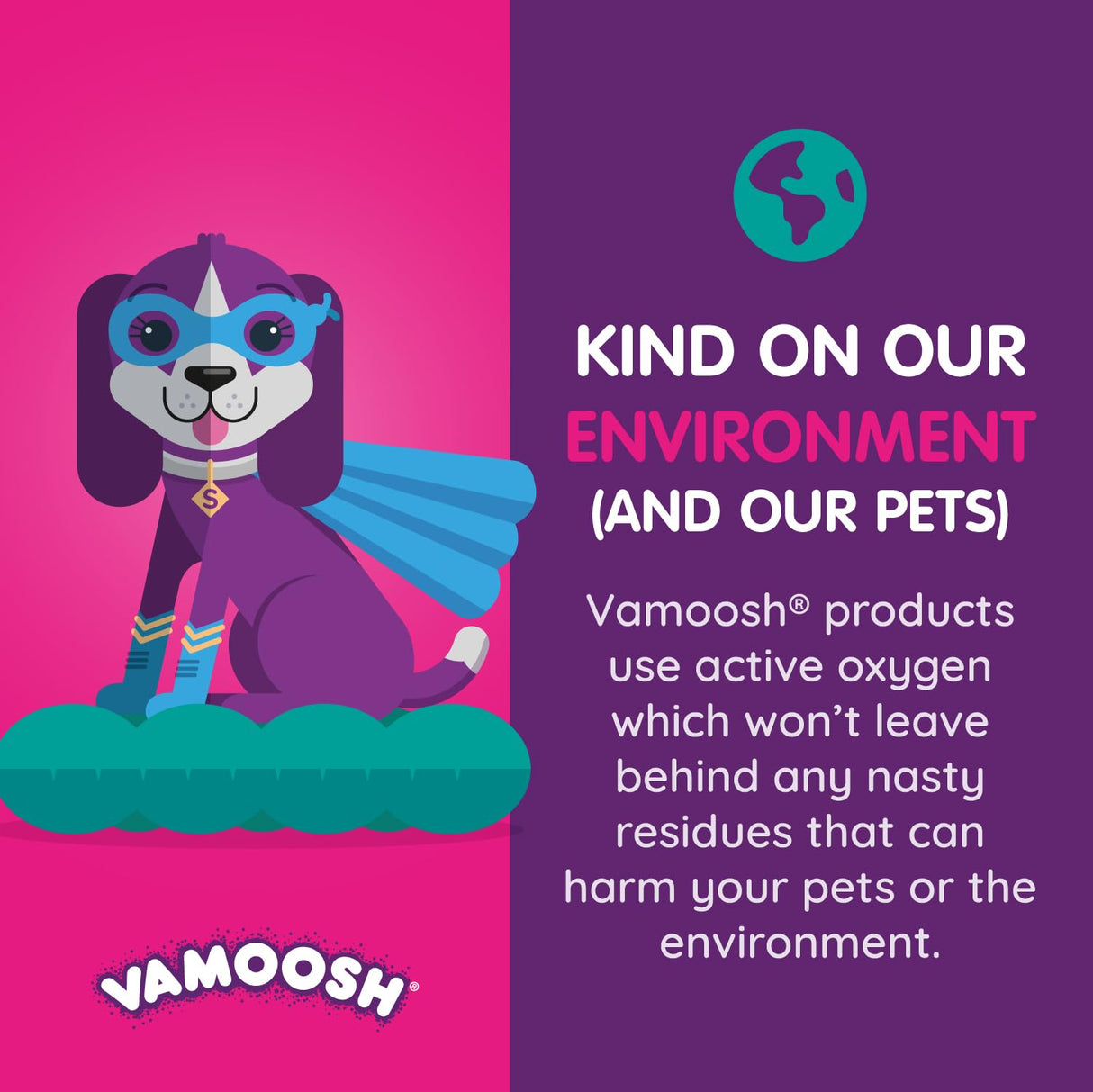 Vamoosh Pet Hair Dissolver | Pet Hair Remover for Washing Machines | Removes Odor Dissolves Dog, Cat, Animal Fur | Cleans Pet Bedding in Washing Machine | Easy to Use | 100g (Pack of 6)