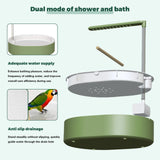 Parrot Bathtub Bird Automatic Bath Shower,Large Bird Shower Fountain Indoor Bathtub with Running Water, Contains USB and Pump,for Pet Birds, African Grey, Cockatiel, Conure, Budgie, Lovebird(Fashion)