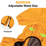 PINA Dog Raincoat with Hood, Lightweight Dog Jacket, Poncho with Reflective Strap and Pocket, Full Wrap Design for Wet Weather