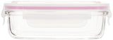 Glasslock RP519 Rectangle Oven Safe Food Glass Container, 400-ML (13-Ounce or 1½-Cups)