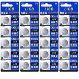 LiCB CR2032 Battery,Long-Lasting & High Capacity CR 2032 3V Coin & Button Cell Lithium Batteries with Adaptive Power and Superior Safety (20-Pack)