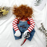 Pet Deadly Doll Dog & Cat Cosplay Costume for Small & Medium Pets - Adjustable Halloween & Christmas Dog Costume(XL)