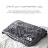 Pet Parents Pawtect Premium Waterproof Cat & Dog Blanket with WickQuick & Sherpup Technology, Puppy & Cat Blanket, Slate 32x40
