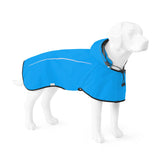 Mile High Life Dog Raincoat, Adjustable Waterproof Pet Rain Jacket, Reflective Hooded Poncho for Small Medium Large Dogs, Lightweight Breathable Pet Rain Coat (Blue,XL Chest 31"-37")