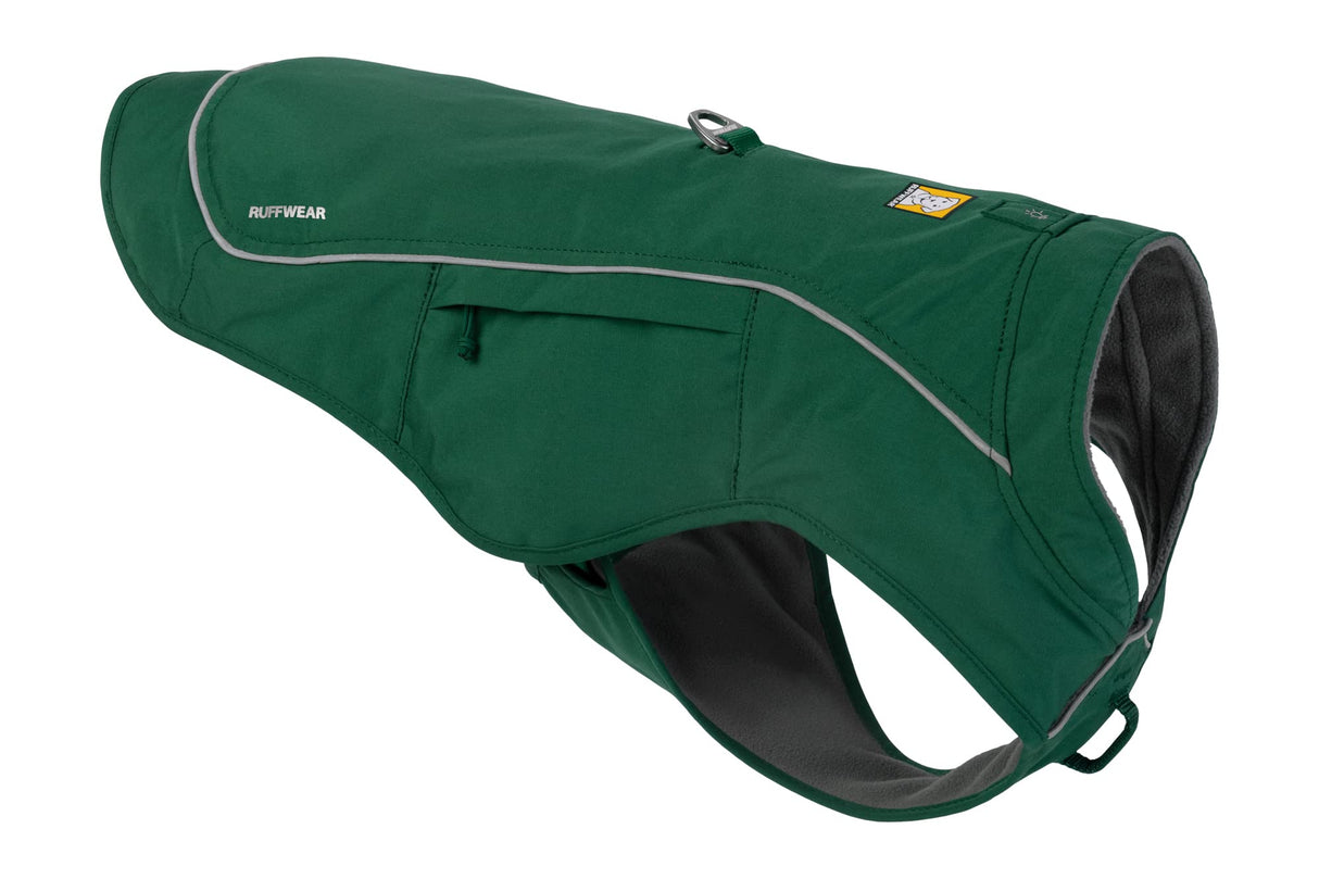 Ruffwear, Overcoat Fuse Jacket Harness Combo for Dogs, Evergreen, Large
