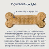 Arterra Pet Science Dog Dental Chews with Nano-Hydroxyapatite Next-Generation Daily Chews for Stronger Teeth, Fresh Breath, and Healthy Gut, 14 Count, Pack of 1