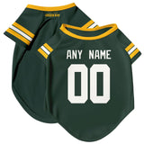 ANTKING Green Bay Dog T-Shirt Jersey Style Pet Clothes Custom Name and Number Gifts