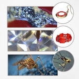 Microscope Accessories Kit - 8X Pocket Monocular Telescope & 30X Mini Metal Silver Microscope
