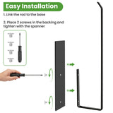 Paper Towel Holder, Magnetic Paper Towel Holder for Fridge, Toilet Paper Roll Holder Magnet Towel Rack Wall Mount Fridge Organizer for Paper Towels Rolls Bathroom Pantry RV Kitchen Storage