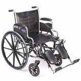 Invacare Wheelchair Legrests, Elevating, Aluminum Footplates, Padded Calf Pads, 1 Pair, T94HAP, Black