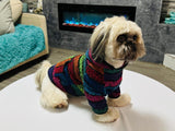 Mi Ponchito Dog Clothes - Handmade Hoodie Sweater from Authentic Mexican Jerga (3X- Large)