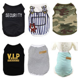 Small Dog Clothes for Boys Dogs Shirts Cat T Shirts Security French Bulldog Clothes Cute Oufits Doggy Apparels Yorkie Costume