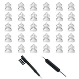 MiniFit Power Domes for Oticon Hearing Aids, 6mm Replacement Domes for Oticon Mini RITE Hearing Aids with Cleaning Brush Tools Kit and Carry Case (6mm)