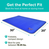 Arf Pets Cooling Mat for Dogs - Gel Self-Cooling Pad for Beds, Kennels & Crates | Durable, Non-Toxic, Pressure-Activated Relief | No Water, Electricity, Batteries or Refrigeration Needed, 20" x 30"
