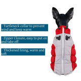Hey Point Warm Dog Winter Coat Waterproof Dog Jacket Windproof Pet Clothes Reflective Cat Vest Puppy Clothes Kitten Clothing for Small Medium Large Doggie (Red, 2XL)