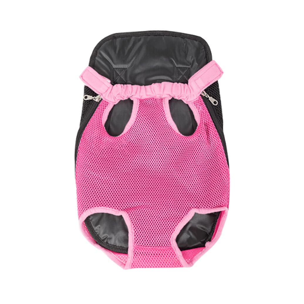 Leconpet Pet Carrier Backpack, Legs Out Adjustable Pet Front Cat Dog Carrier Backpack, Easy-Fit Dog Travel Backpack Carrier for Hiking Camping for Small Medium Puppies Cats (Fuchsia, L)