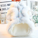 MaruPet Winter Windproof Elegant Fake Two Pieces Dog Vest Coat Warm Dog Vest for Cold Weather Dog Down Jacket for Exrta Small, Small Dogs H-Colorful S