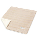 PetAmi Cooling Mat for Dog, Premium Pet Cooling Blanket for Crate Kennel, Indoor Cat Cool Sleeping Pad, Q-MAX Cold Sofa Couch Cover for Summer, Taupe/Beige, Small (24x32)