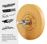 Shawya Decal Remover Eraser Wheel Rubber Eraser Wheel Adhesive Remover Wheel for Cars Sticker Remover Tool Removes Pinstripe Stripe Vinyl Tape and Graphic
