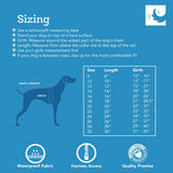 RC Pets Cold Weather, Fleece Lined, Waterproof Circuit Coat | 16 Inches, Black/Dark Grey