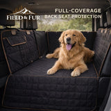 Field & Fur Dog Car Seat Extender Hard Bottom for Back Seat – Quilted Waterproof Dog Car Seat Cover with Non-Slip Base & Side Flaps, Back Seat Extender for Dogs, Fits SUVs & Trucks