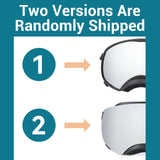 NAMSAN Dog Goggles for Large Dogs, Wide Eyecup & Soft Frame, Anti-UV Sunglasses for Dogs Medium to Large Breed, Driving Dog Eye Protection, Windproof Dustproof, Adjustable, Reflect Silver Lens