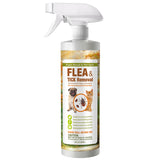 EcoVenger Flea & Tick Removal Spray 16oz for Dogs and Cats, Protects from Fleas, Mites, Ticks & Mosquitoes, eliminates+ Repels+ Housekeeping, Indoors/Outdoors, Plant-Based Formula Safe for Pets & Kids